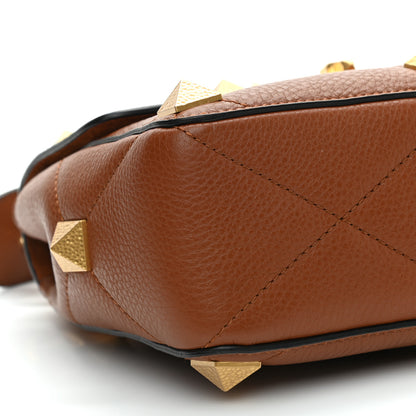 Valentino Garavani Grained Calfskin Medium Roman Stud Shoulder Bag Selleria 7 of 8