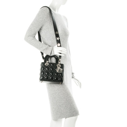 Christian Dior Lambskin Cannage Small Lucky Badges My Lady Dior Black 2 of 6