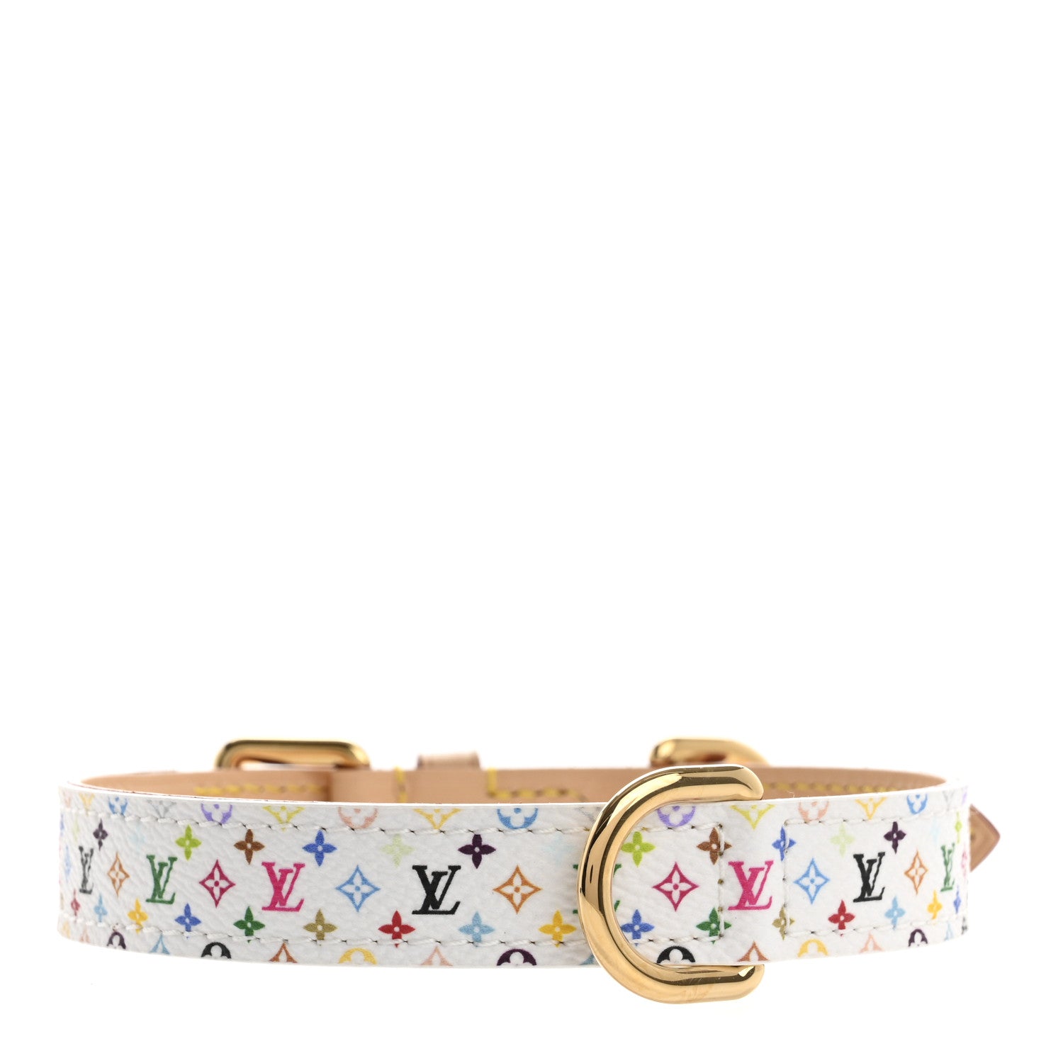 Louis Vuitton LV X TM Monogram Multicolor Dog Collar White 2 of 6
