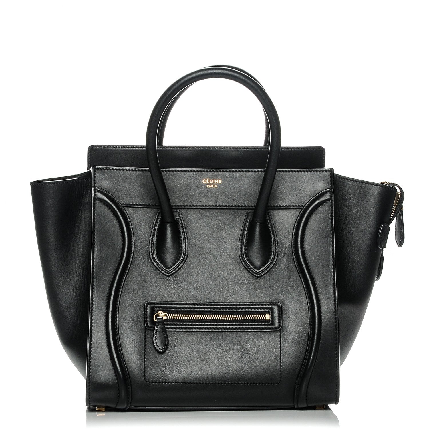 Celine Smooth Calfskin Mini Luggage Black 1 of 10