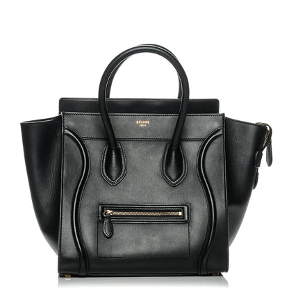 Celine Smooth Calfskin Mini Luggage Black 1 of 10