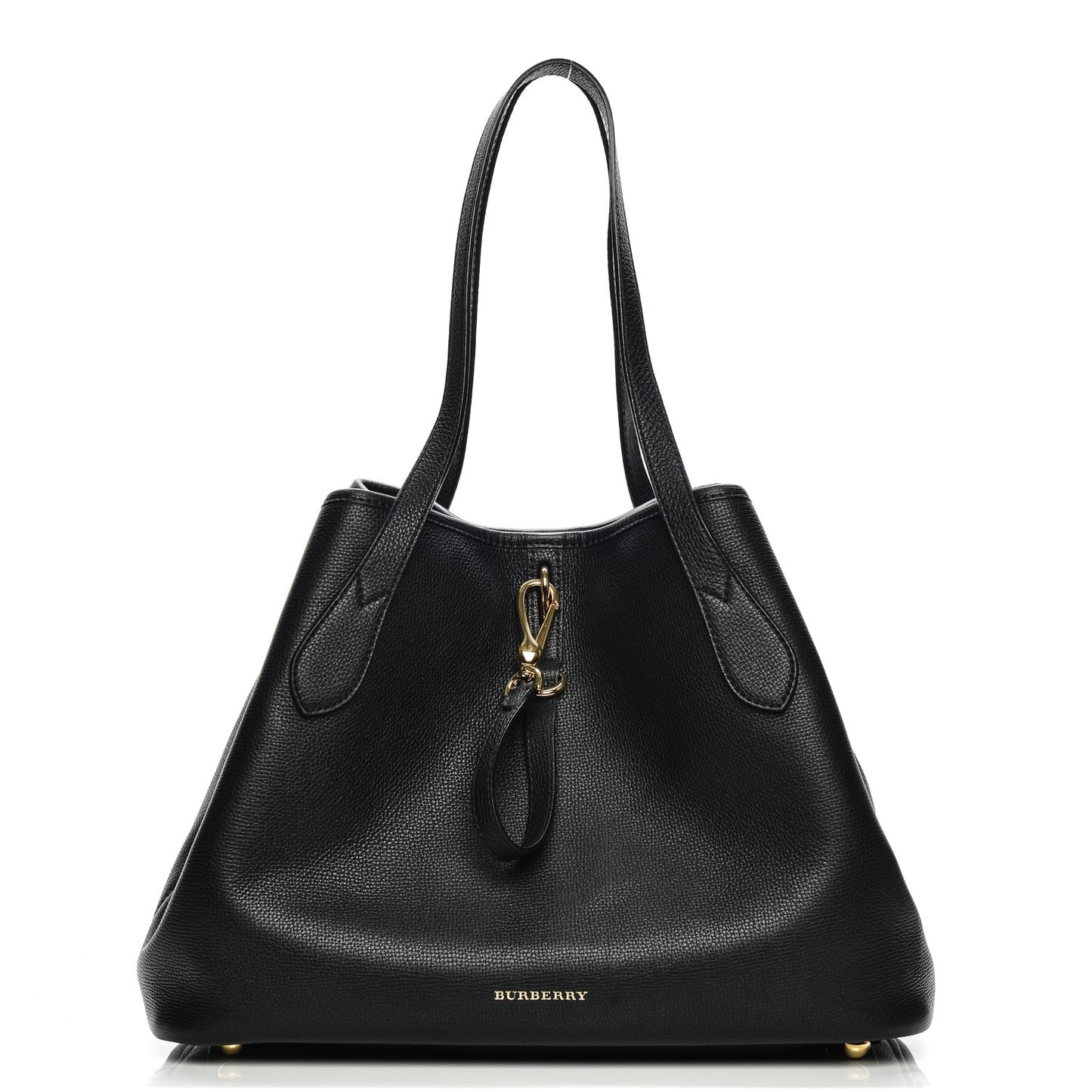 Grainy Calfskin Medium Honeybrook Tote Black