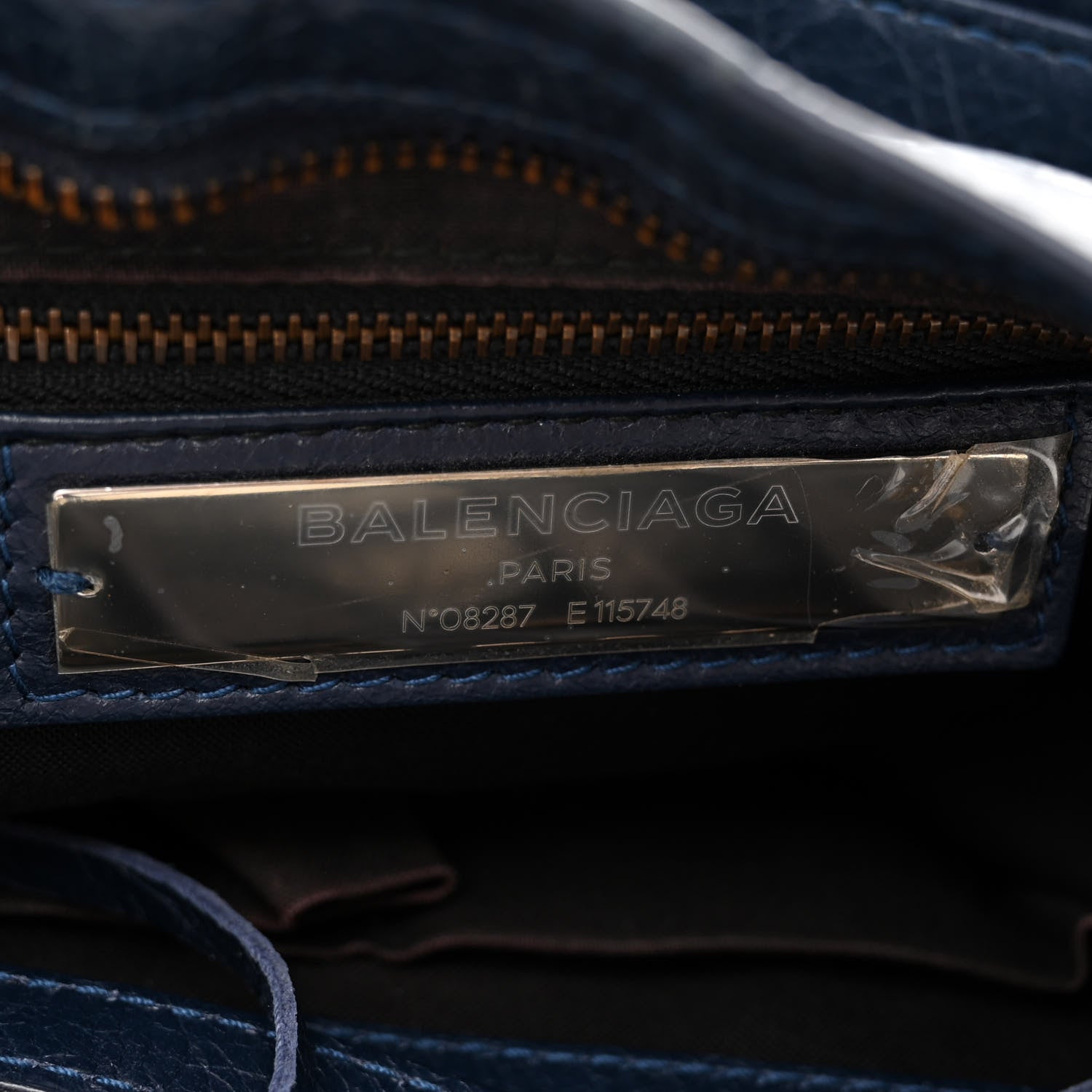 Balenciaga Agneau Classic Hardware City Bleu Obscur 6 of 13