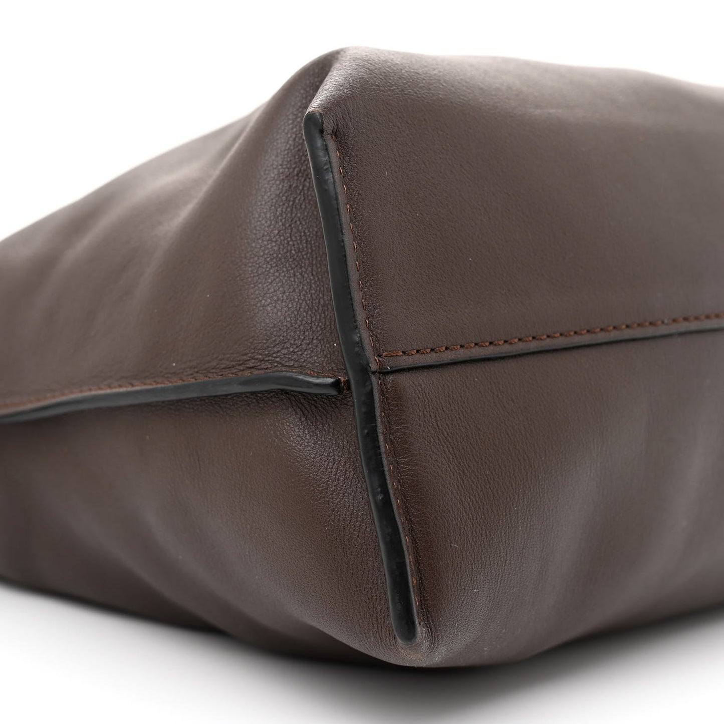 Nappa Medium Flamenco Knot Bag Chocolate