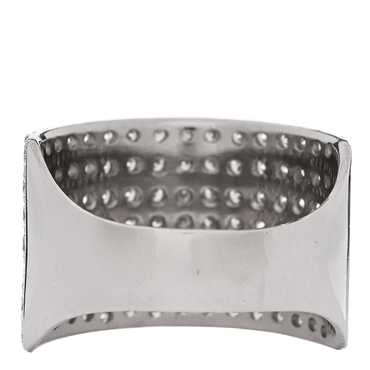 Platinum Diamond 3.00ctw Seven Row Half Eternity Band Ring 61 9.75
