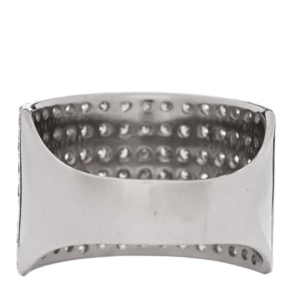 Parker & West by FASHIONPHILE Platinum Diamond 3.00ctw Seven Row Half Eternity Band Ring 61 9.75 4 of 10