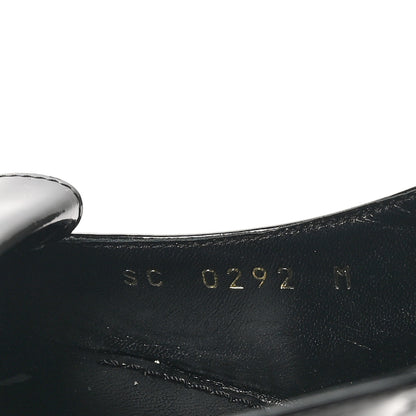 Louis Vuitton Patent Calfskin Shake Slingback Pumps 39 Black 9 of 10