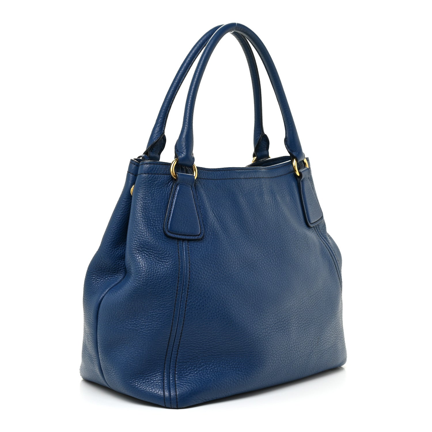 Prada Vitello Daino Tote Cobalto 3 of 15