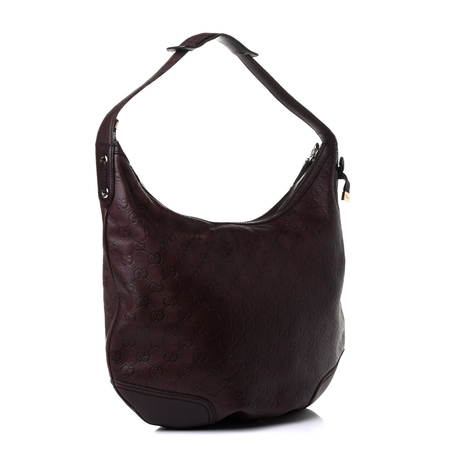 Guccissima Large Princy Hobo Dark Brown