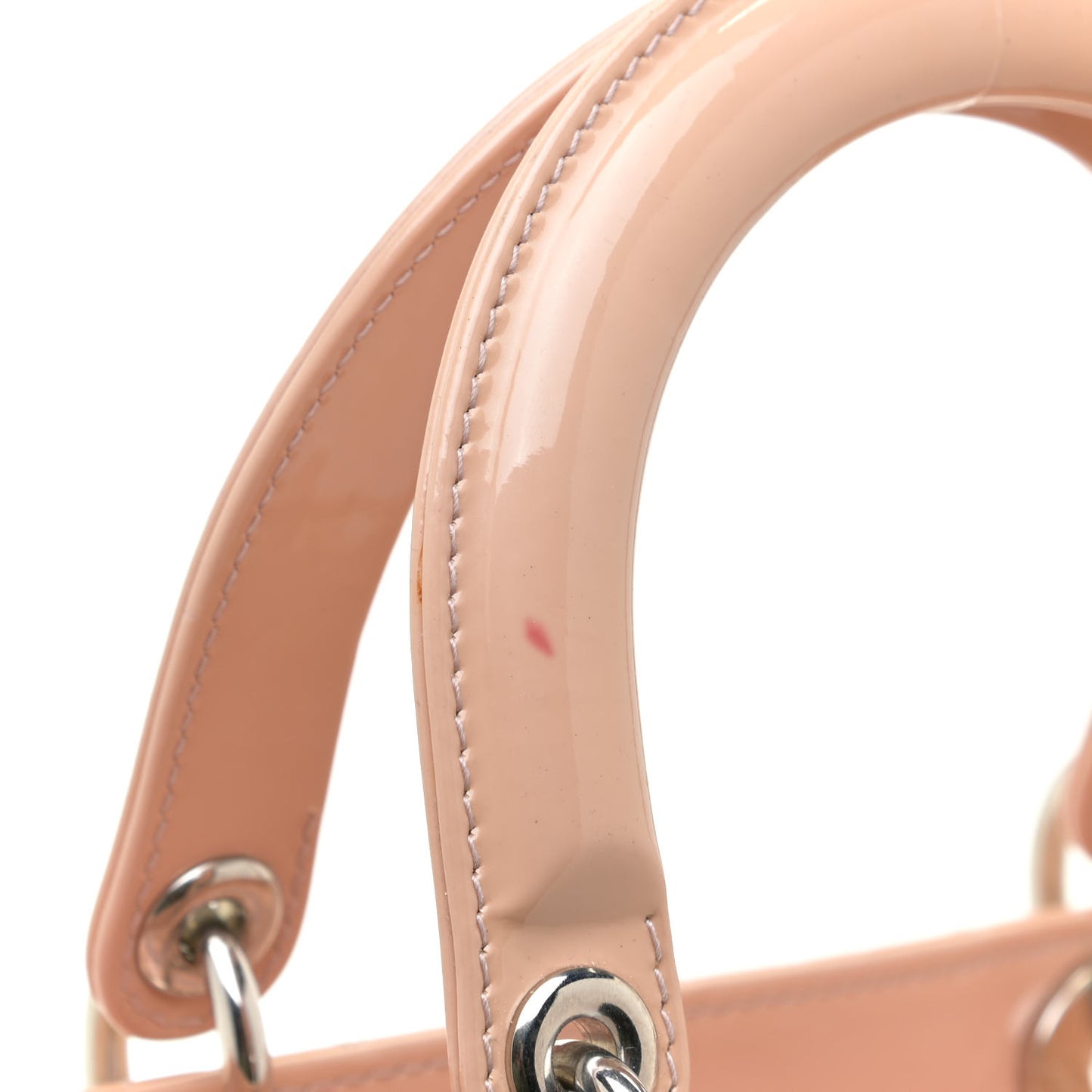 Patent Cannage Large Lady Dior Light Pink