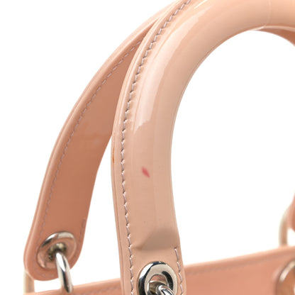 Christian Dior Patent Cannage Large Lady Dior Light Pink 9 of 18