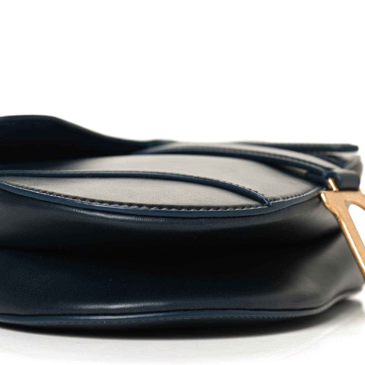 Christian Dior Calfskin Gradient Saddle Bag Indigo Blue 8 of 9