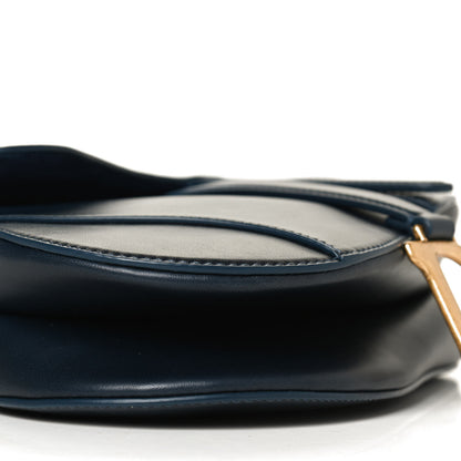 Christian Dior Calfskin Gradient Saddle Bag Indigo Blue 8 of 9