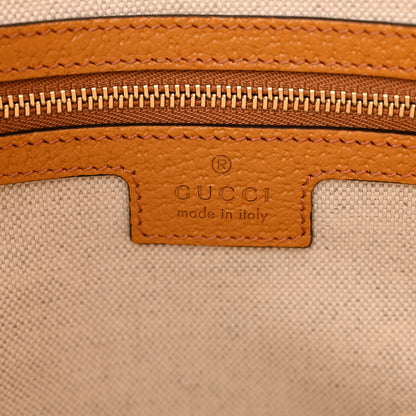 Gucci Raffia Textured Dollar Calfskin GG Monogram Small Jackie 1961 Hobo Natural Bright Hibiscus Sun Oil 7 of 12