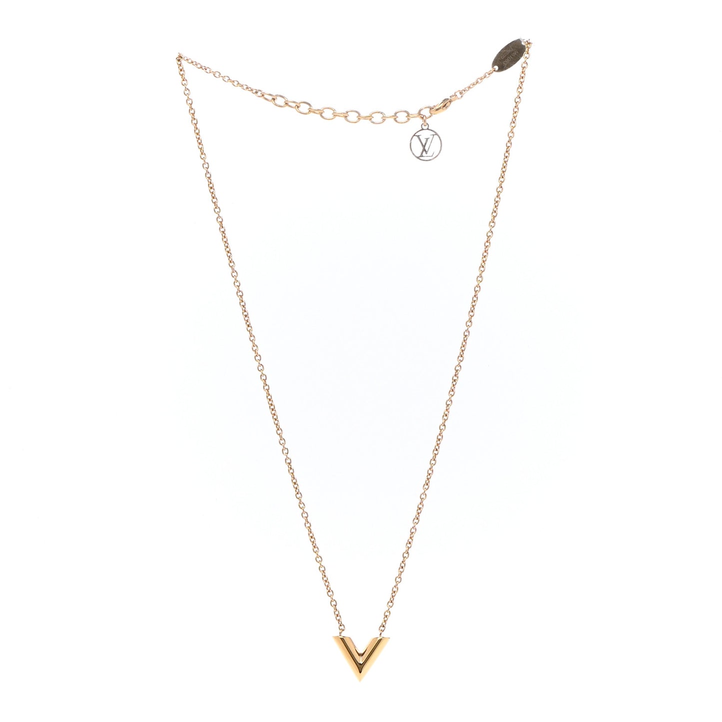 Essential V Necklace Gold