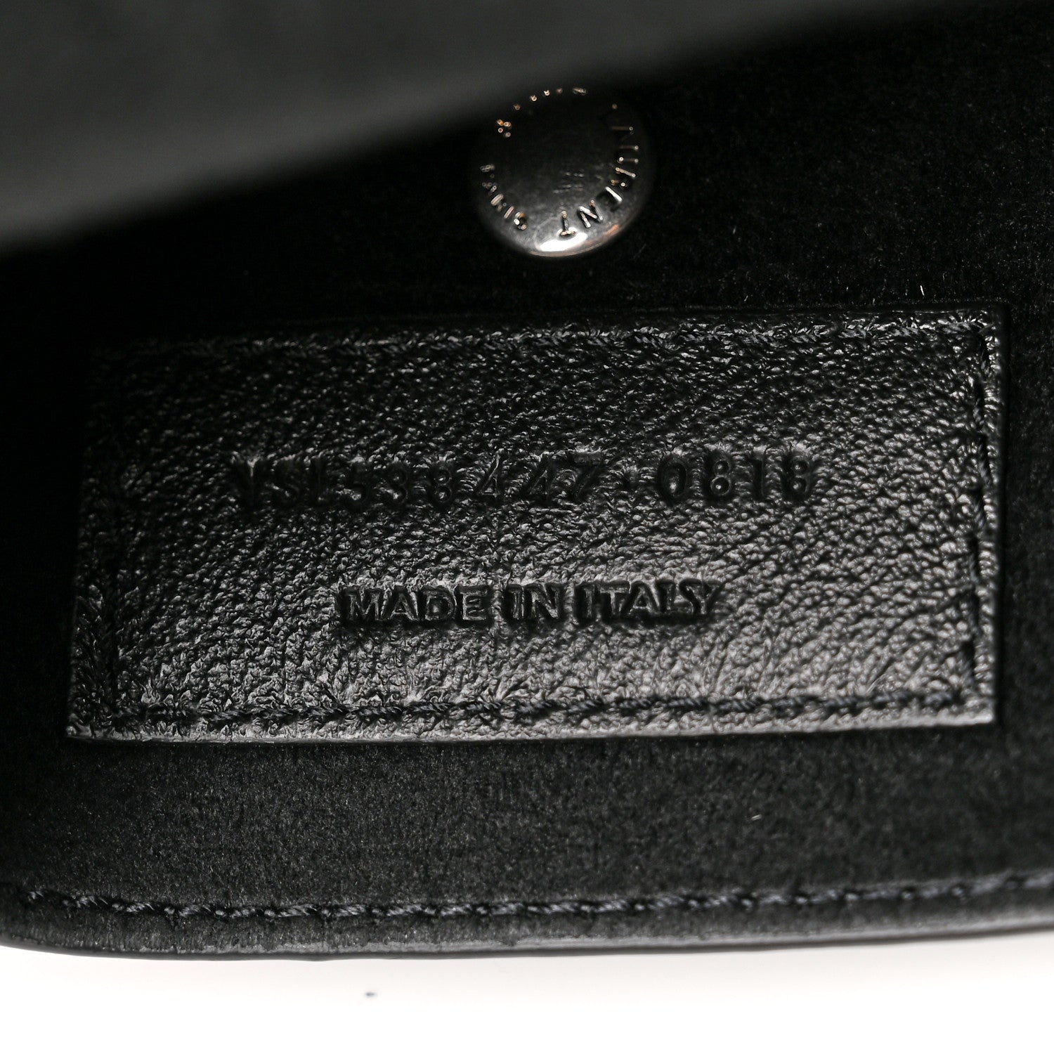 Saint Laurent Lambskin Teddy Drawstring Bag Black 8 of 11