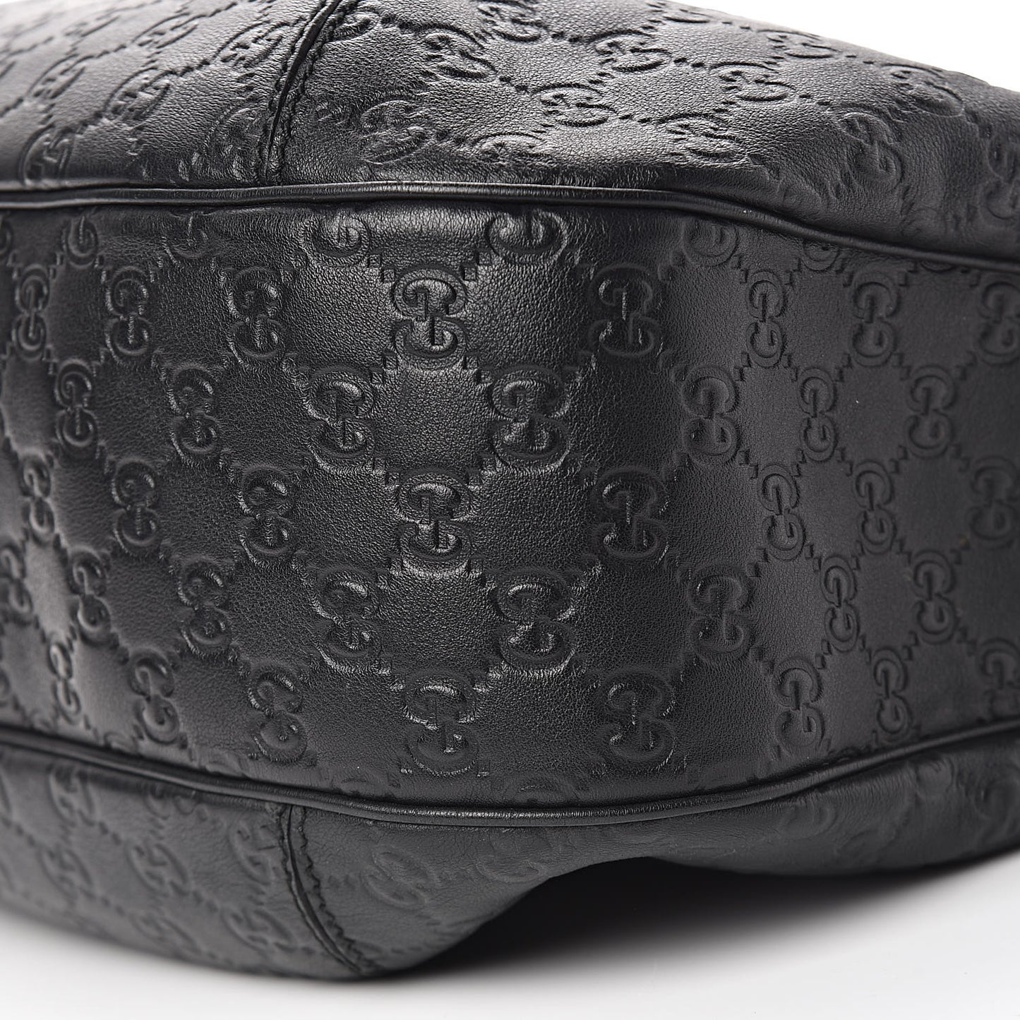 Guccissima Large New Ladies Web Hobo Black