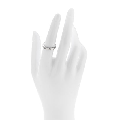 Cartier 18K White Gold 3.5mm LOVE Wedding Band Ring 54 7 2 of 5