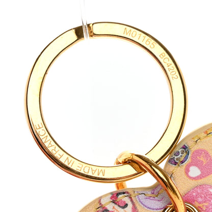 Louis Vuitton Vernis Degrade Love Lock Heart Key Holder Bag Charm Yellow 5 of 8