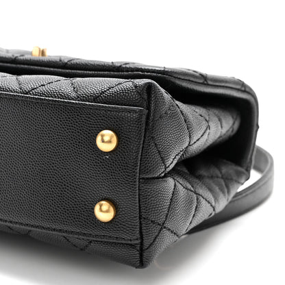 Chanel Caviar Quilted Mini Coco Handle Flap Black 9 of 9