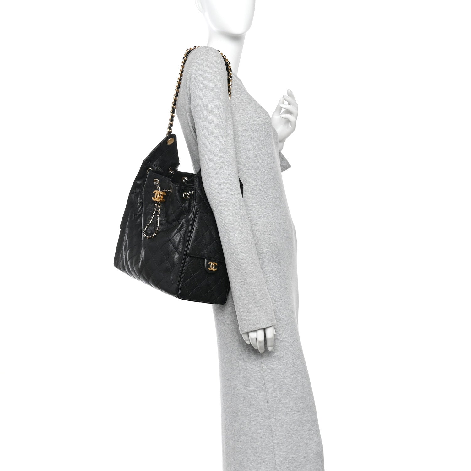 Chanel Caviar Quilted Medium Chanel 25 Handbag Black 2 of 11