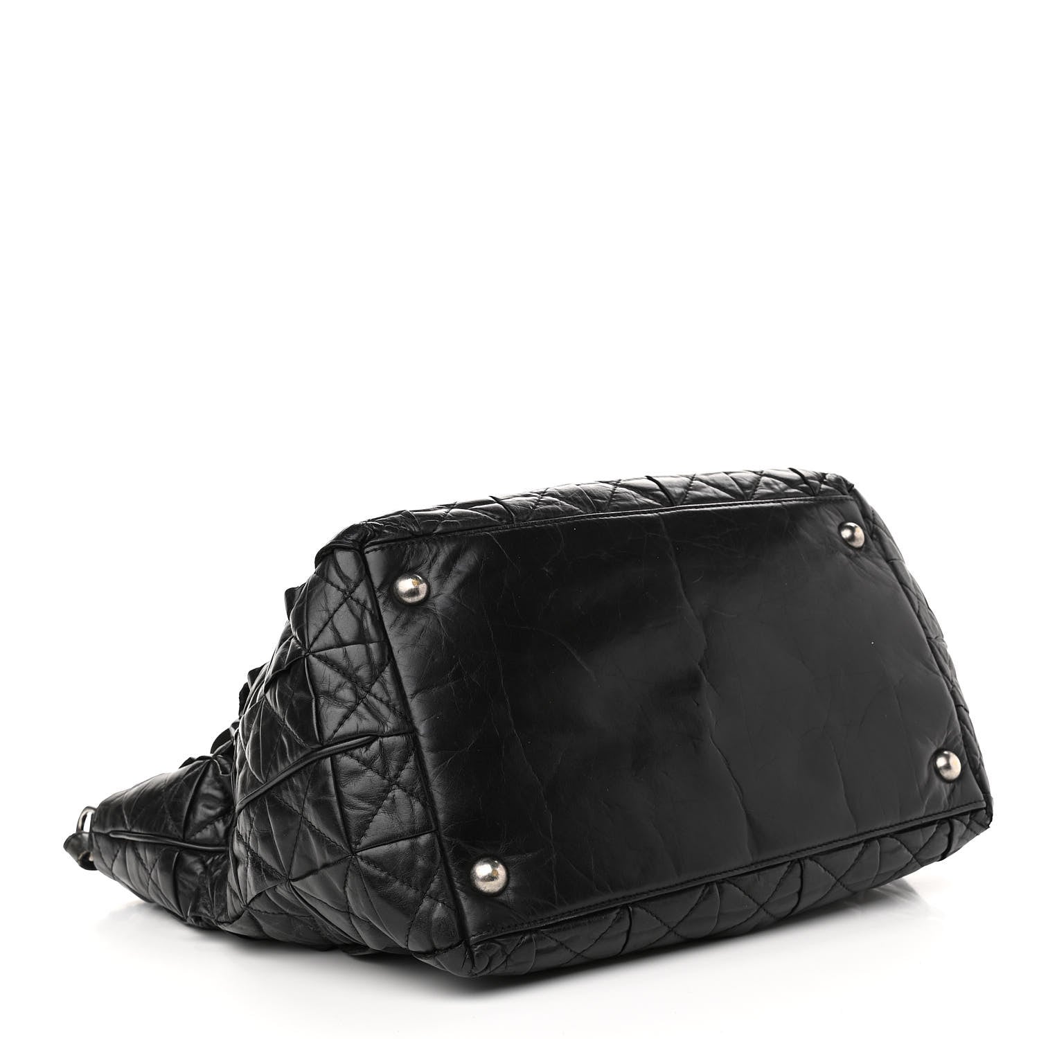 Chanel Aged Calfskin CC Tote Black 4 of 15