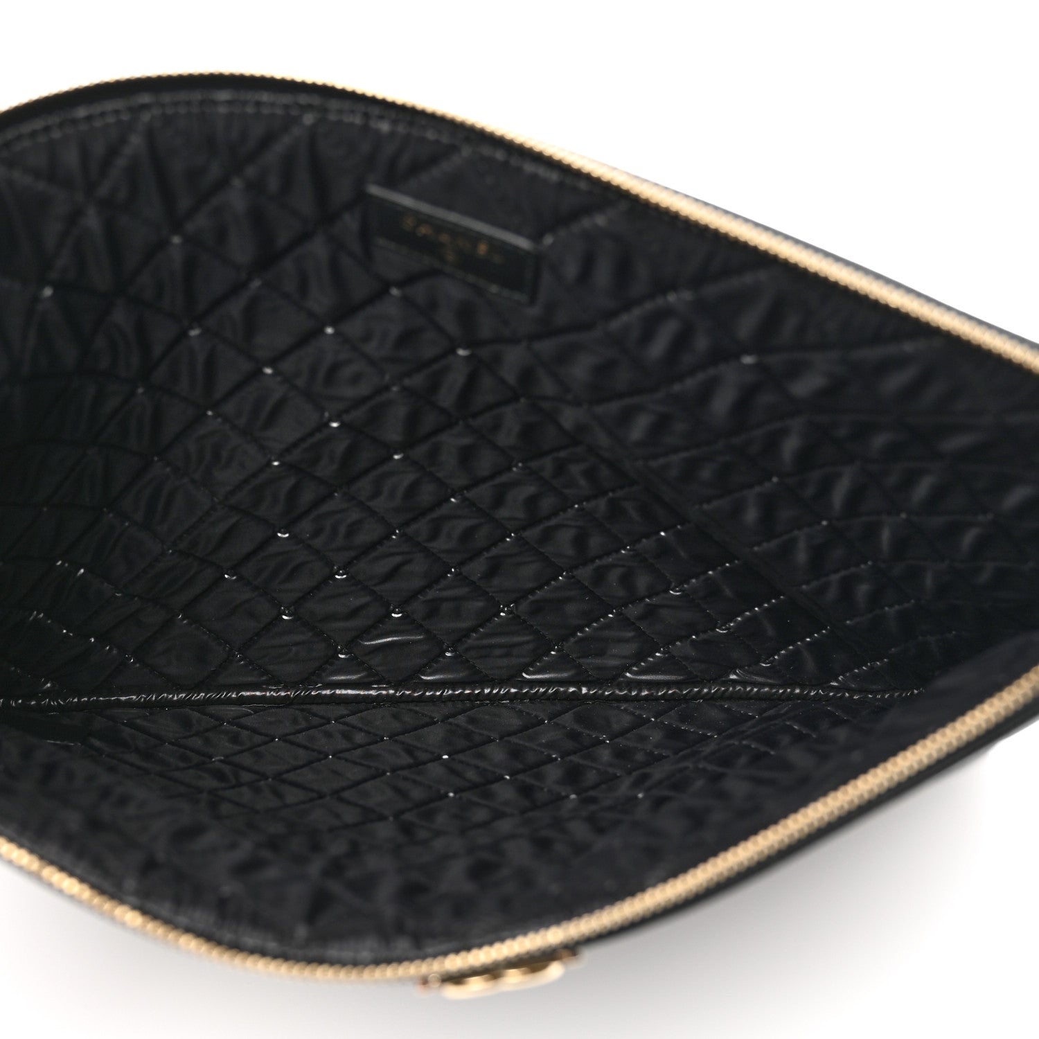 Chanel Caviar Quilted Large Boy Cosmetic Case Black 5 of 7