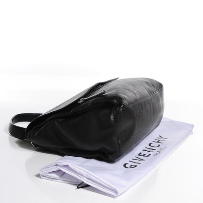 Givenchy Waxy Grained Calfskin Medium Pandora Pure Flap Bag Black 4 of 9