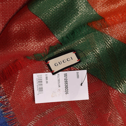 Gucci Wool Metallic Scarf Multicolor 5 of 5