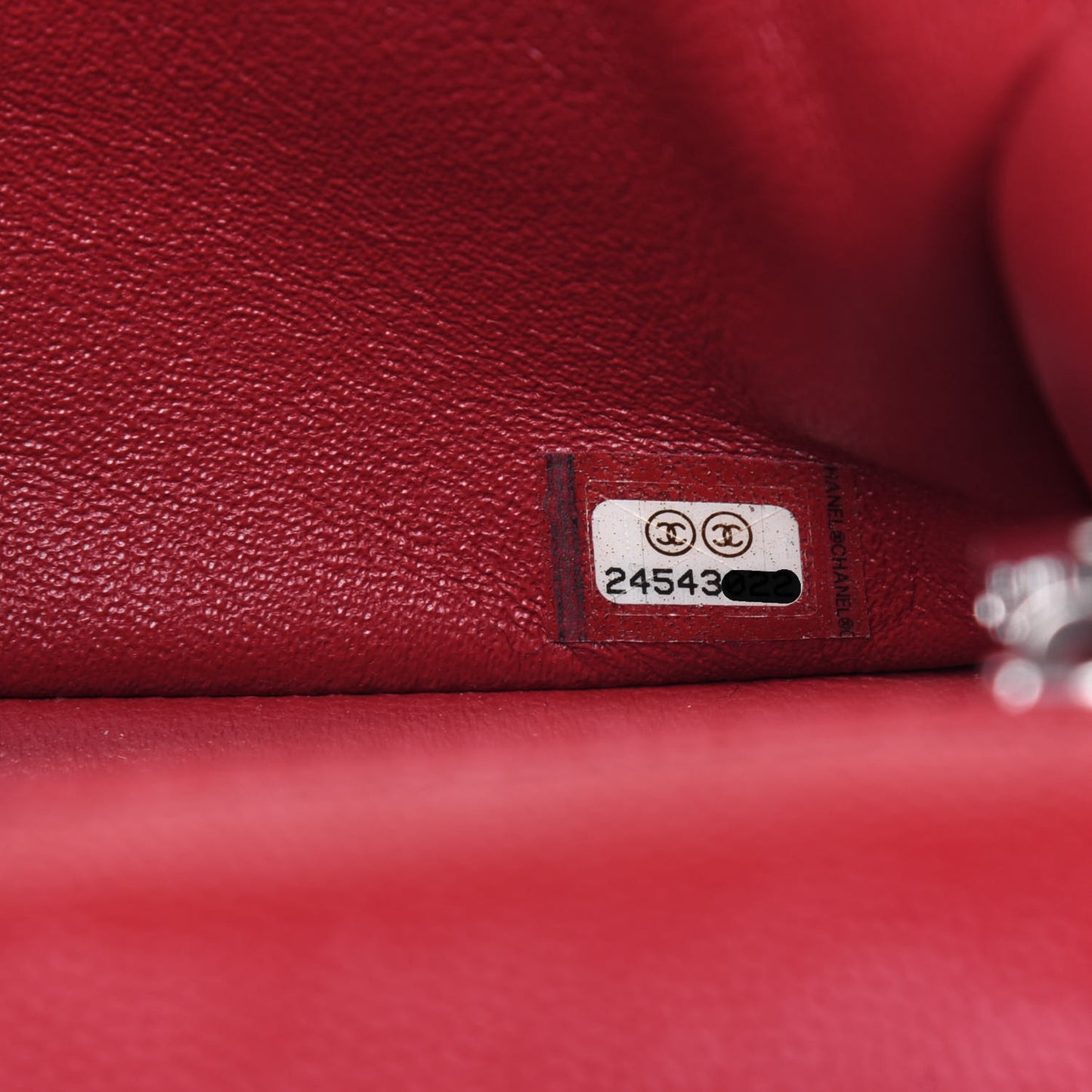 Caviar Quilted Mini Rectangular Flap Red
