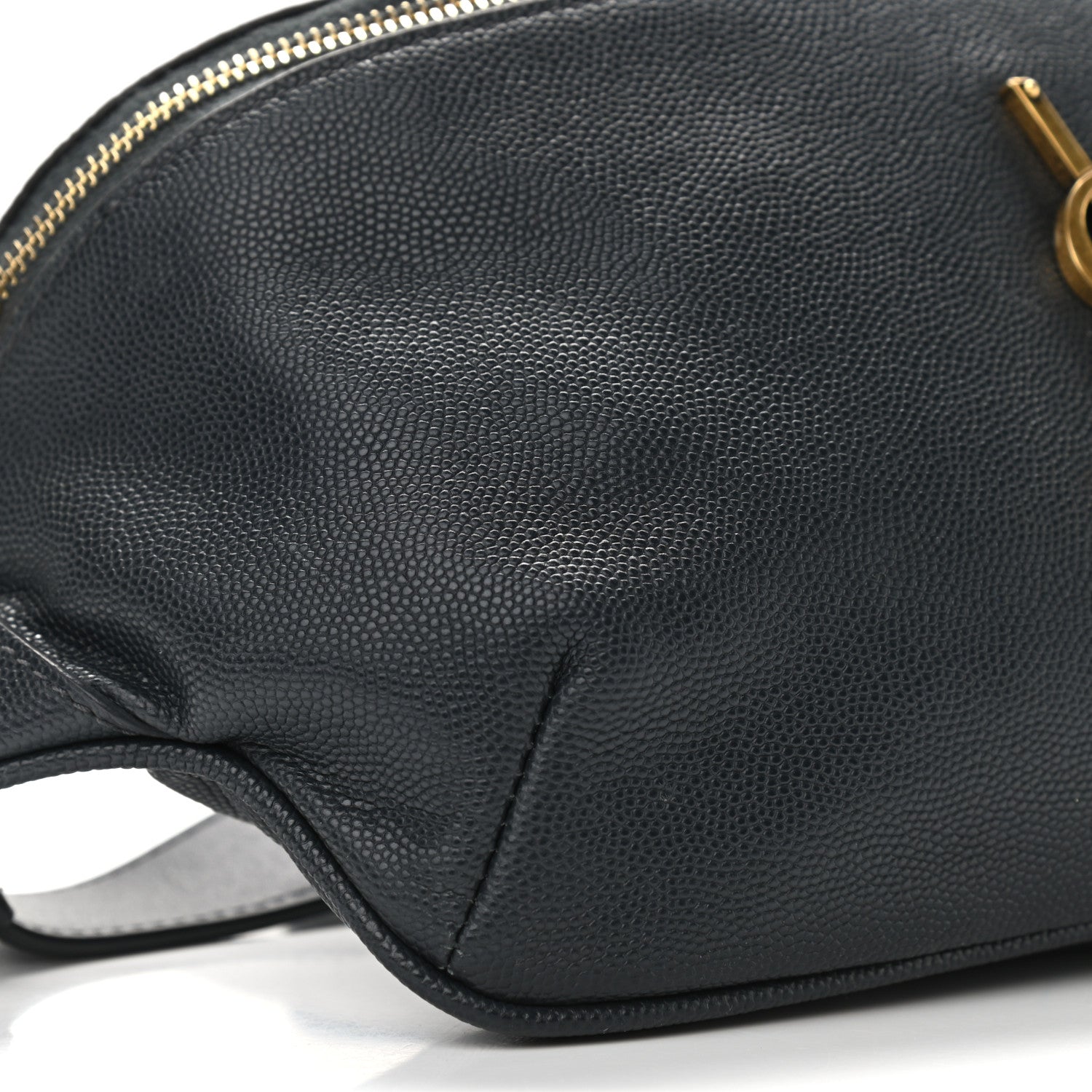 Saint Laurent Grain De Poudre Monogram Belt Bag Dark Smog 8 of 10