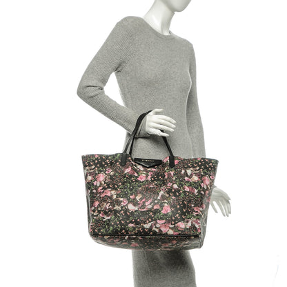 Givenchy Coated Canvas Roses Camouflage Print Large Antigona Tote Black 2 of 7