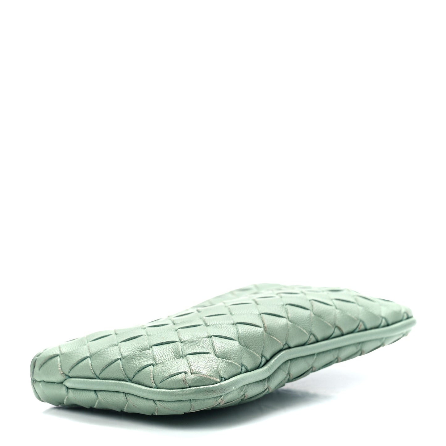 Nappa Intrecciato Key Case Light Green