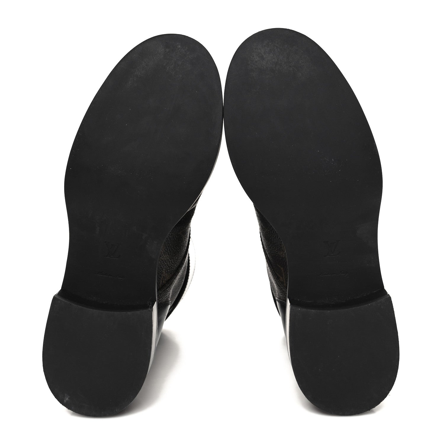 Louis Vuitton Calfskin Monogram Wonderland Flat Ranger Boots 39 Black 5 of 9