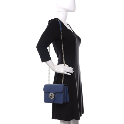 Gucci Dollar Calfskin Small Interlocking G Shoulder Bag Caspian 2 of 10