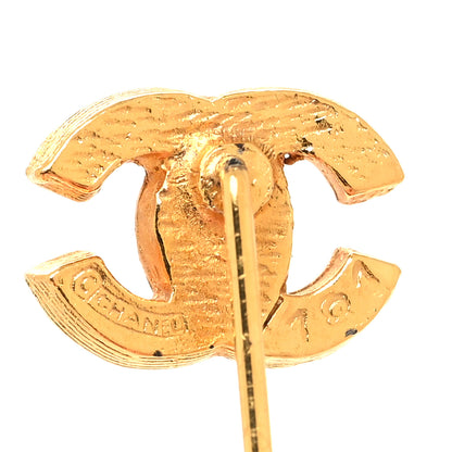 Chanel Crystal CC Pin Brooch Gold 3 of 3