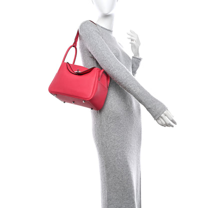 Hermes Taurillon Clemence Lindy 26 Rose Extreme 2 of 10