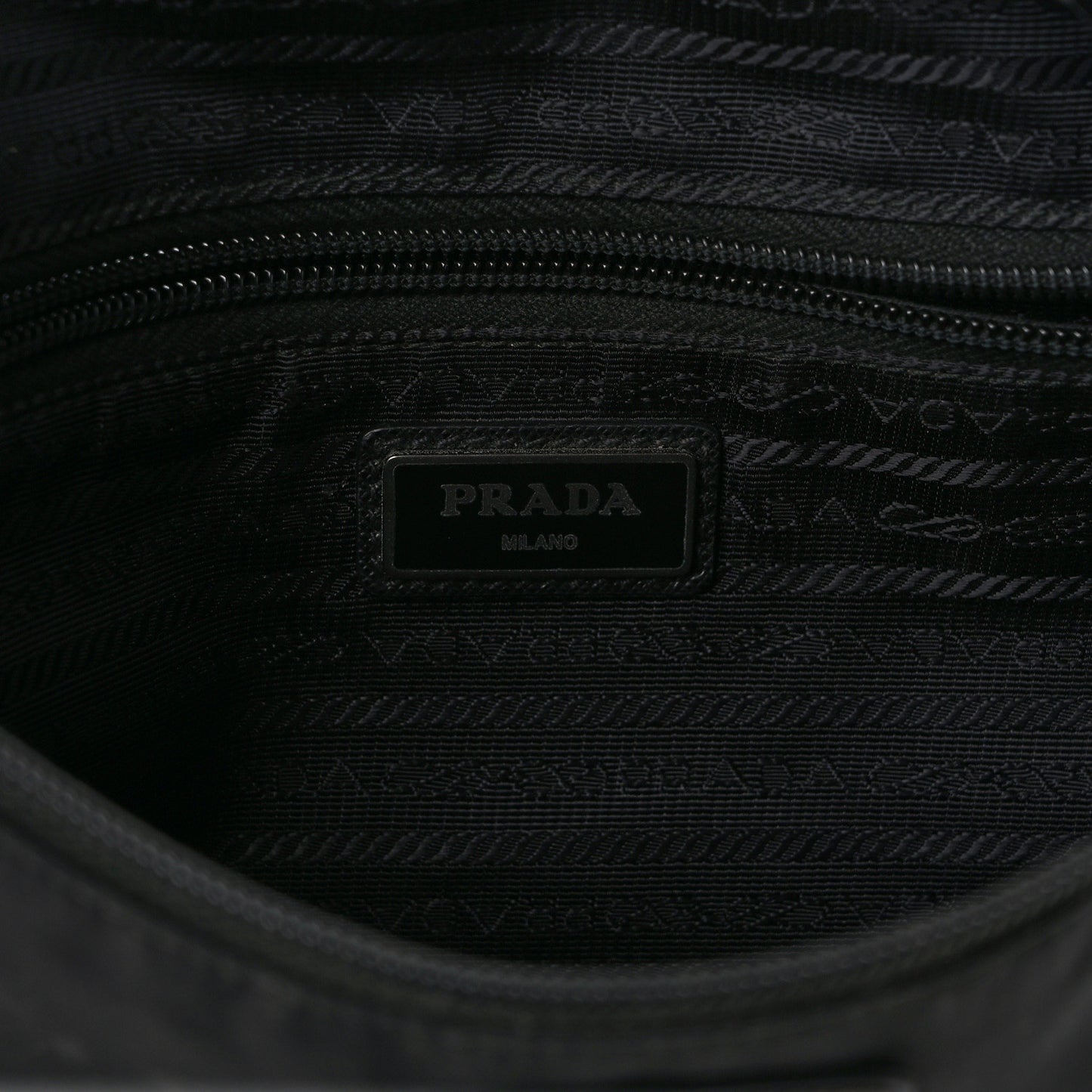 Tessuto Re-Nylon Saffiano Belt Bag Black