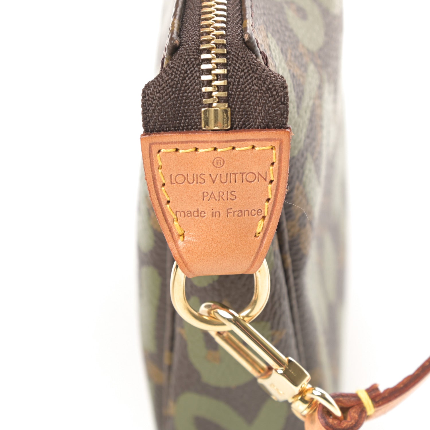 Louis Vuitton Monogram Graffiti Pochette Accessories Kaki 6 of 12