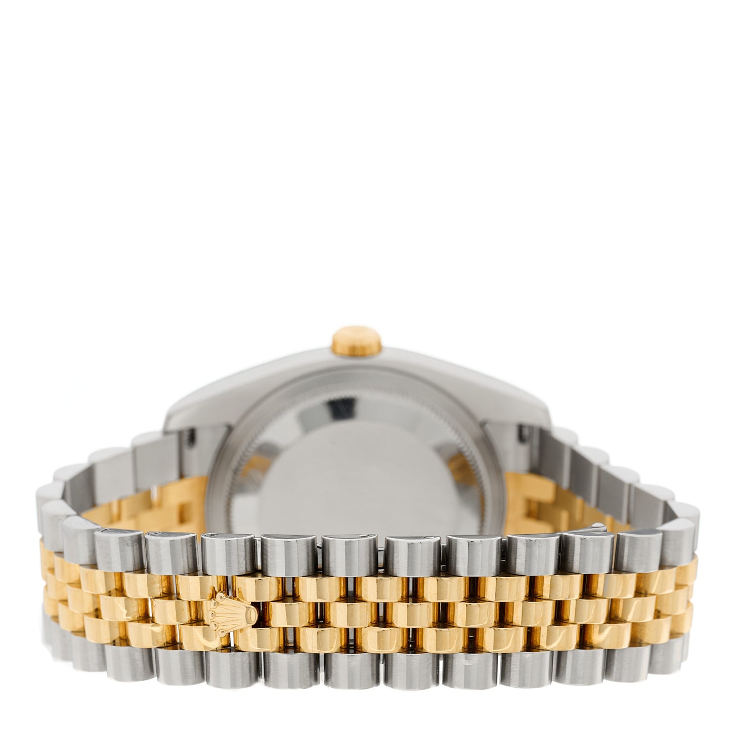 Stainless Steel 18K Yellow Gold Diamond 36mm Oyster Perpetual Datejust Watch Silver 116233