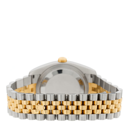 Rolex Stainless Steel 18K Yellow Gold Diamond 36mm Oyster Perpetual Datejust Watch Silver 116233 3 of 5