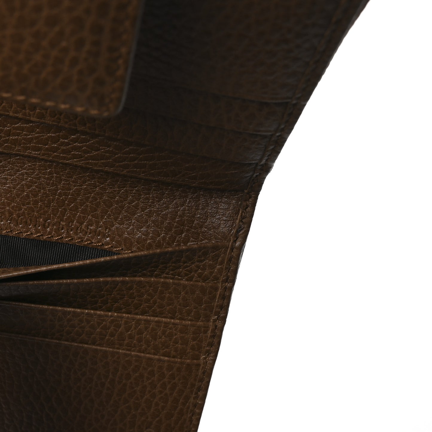 Monogram Dollar Calfskin Zip Around French Wallet Beige Ebony Tabacco