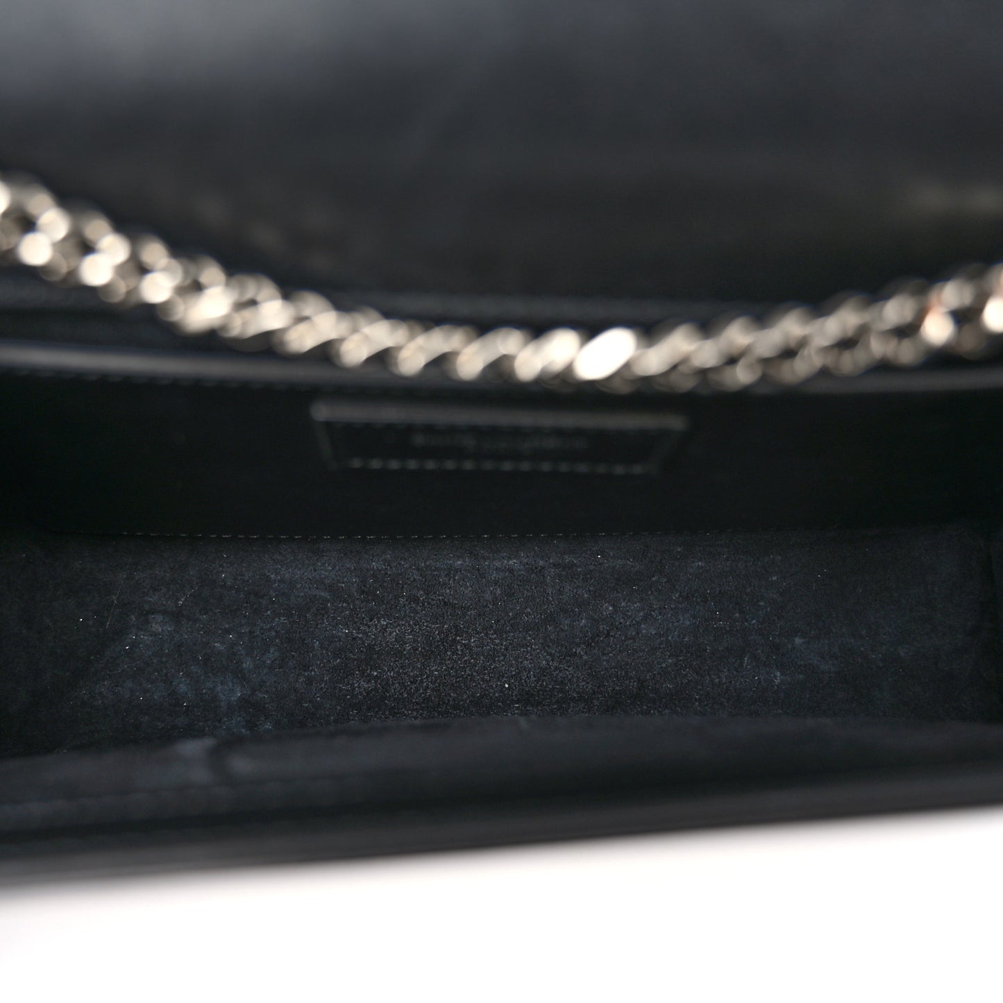 Smooth Calfskin Medium Classic Monogram Kate Tassel Satchel Black