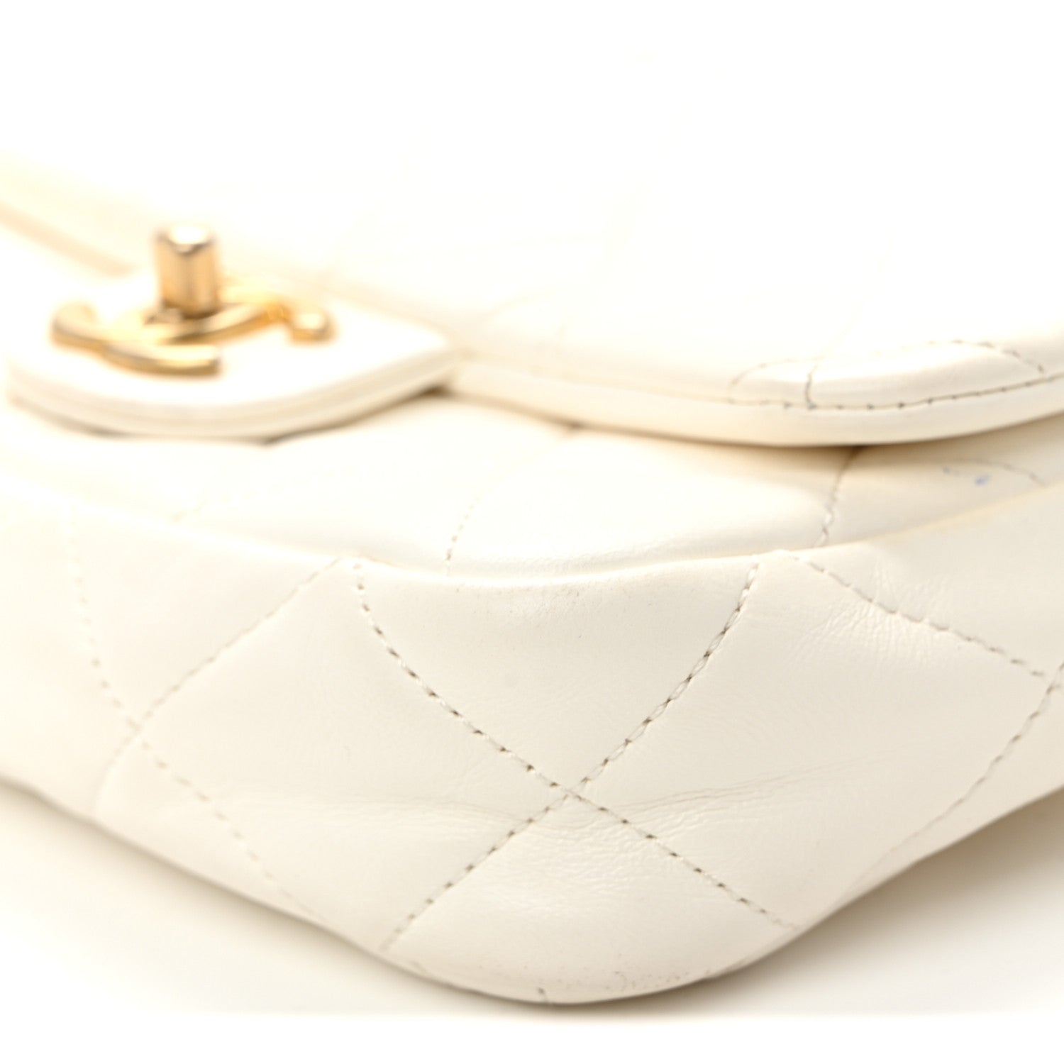 Chanel Lambskin Quilted Small CC Funky Town Flap White 10 of 12