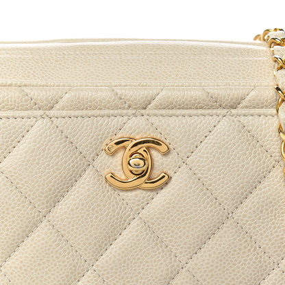 Chanel Caviar Quilted Camera Case Beige Clair 15 of 15