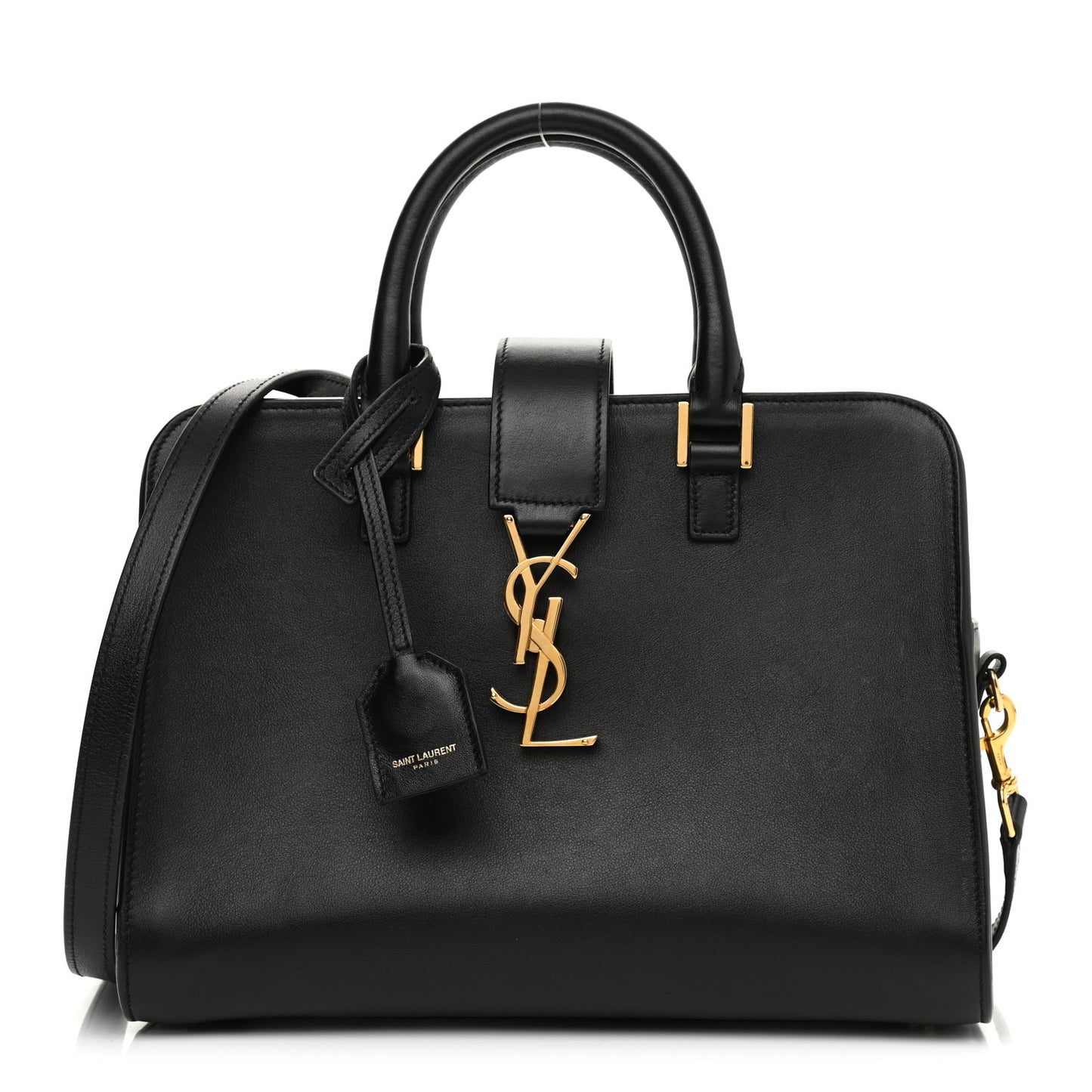 Calfskin Monogram Baby Cabas Black