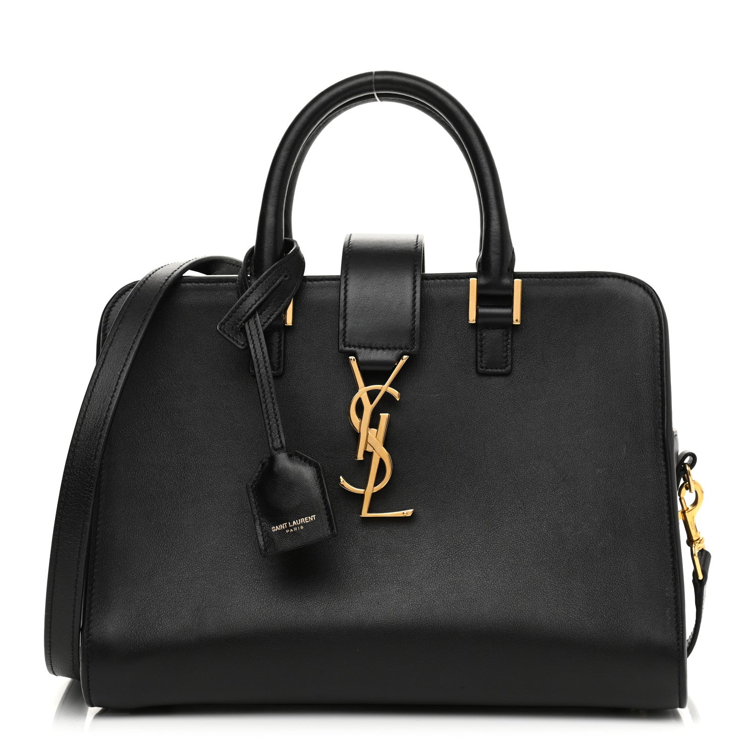 Saint Laurent Calfskin Monogram Baby Cabas Black 1 of 11