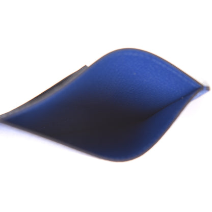 Hermes Epsom Evercalf Evercolor Sombrero Les Petits Chevaux Card Holder Bleu Encre Indigo Bleu Royal Bleu Obscur 5 of 7