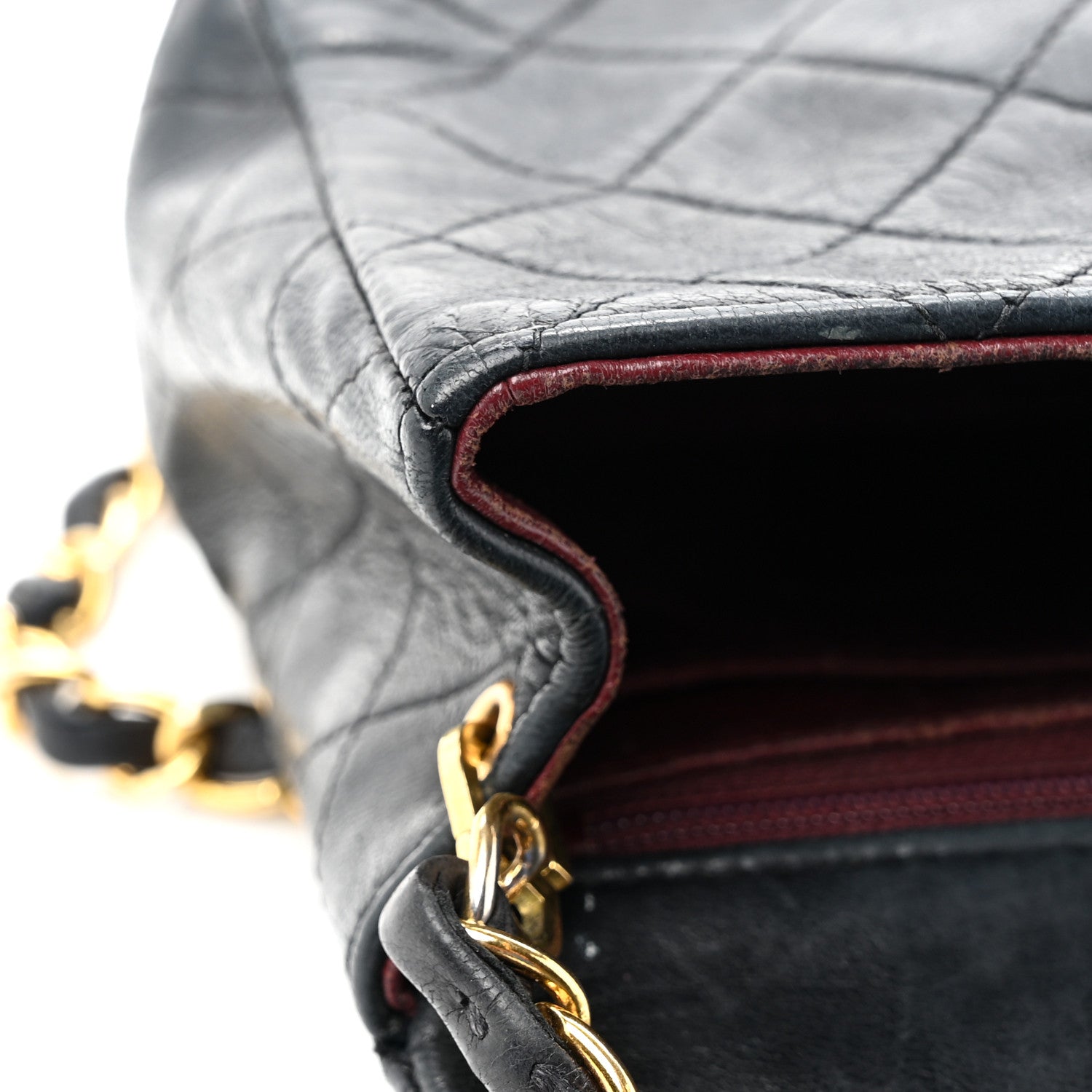 Chanel Lambskin Quilted Mini Square Flap Bag Black 15 of 19