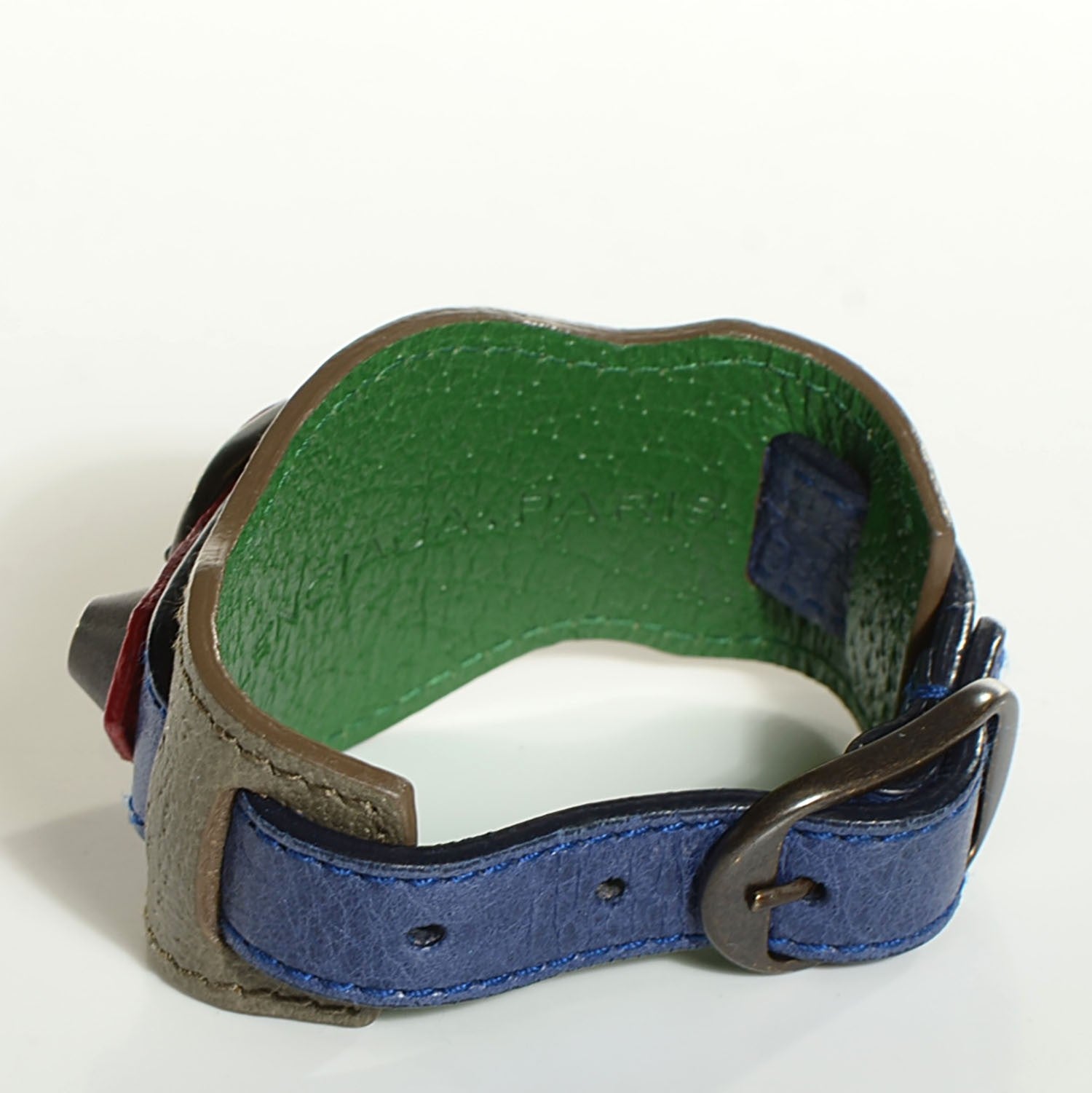Balenciaga Agneau Tri-Color Classic Hardware Bracelet 3 of 5